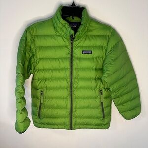 Patagonia Down Sweater Jacket Youth Small Green